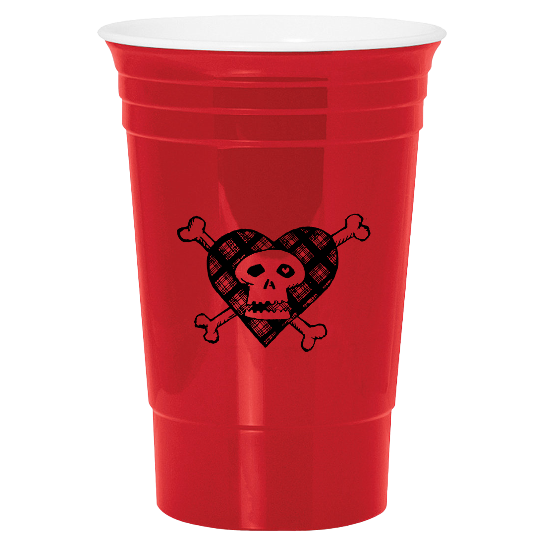 HEART CROSSBONES RED CUP - Avril Lavigne