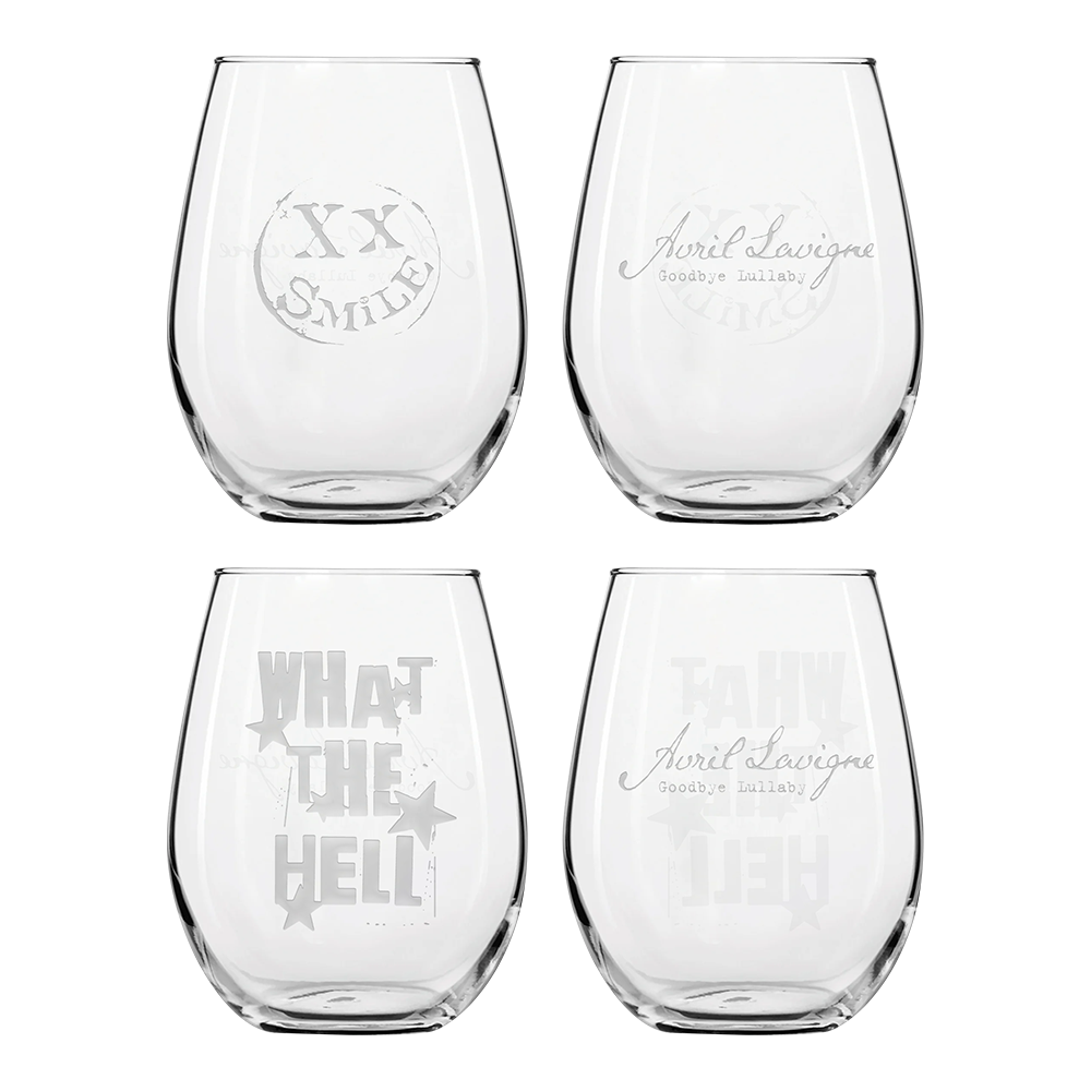 Avril Lavigne - Goodbye Lullaby Wine Glass Set