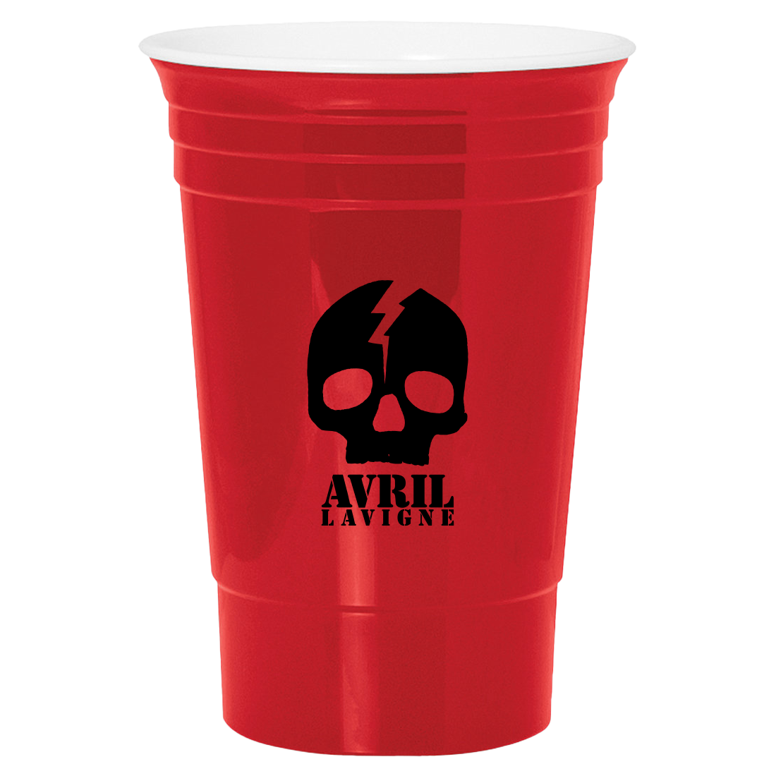 Avril Lavigne - SKULL NAME LOGO RED CUP